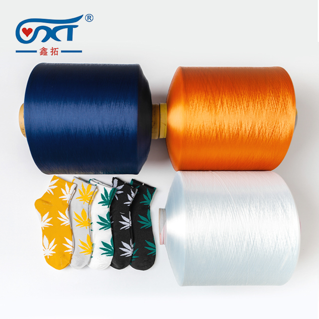 Custom colors Soft Polyester Yarn 200D/96F DTY 100% Polyester Yarn