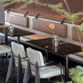Düşük Fiyat Ticari Mobilya Cafe Ahşap ve Deri Restoran Sandalyesi1