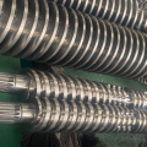 بشکه پیچ دوقلوی مخروطی دو فلزی برای قطعات ماشین آلات پلاستیک و لاستیکی 1