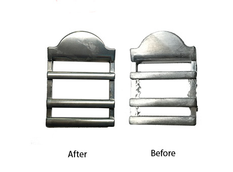 Comparación del efecto de pulido de aleación de zinc
