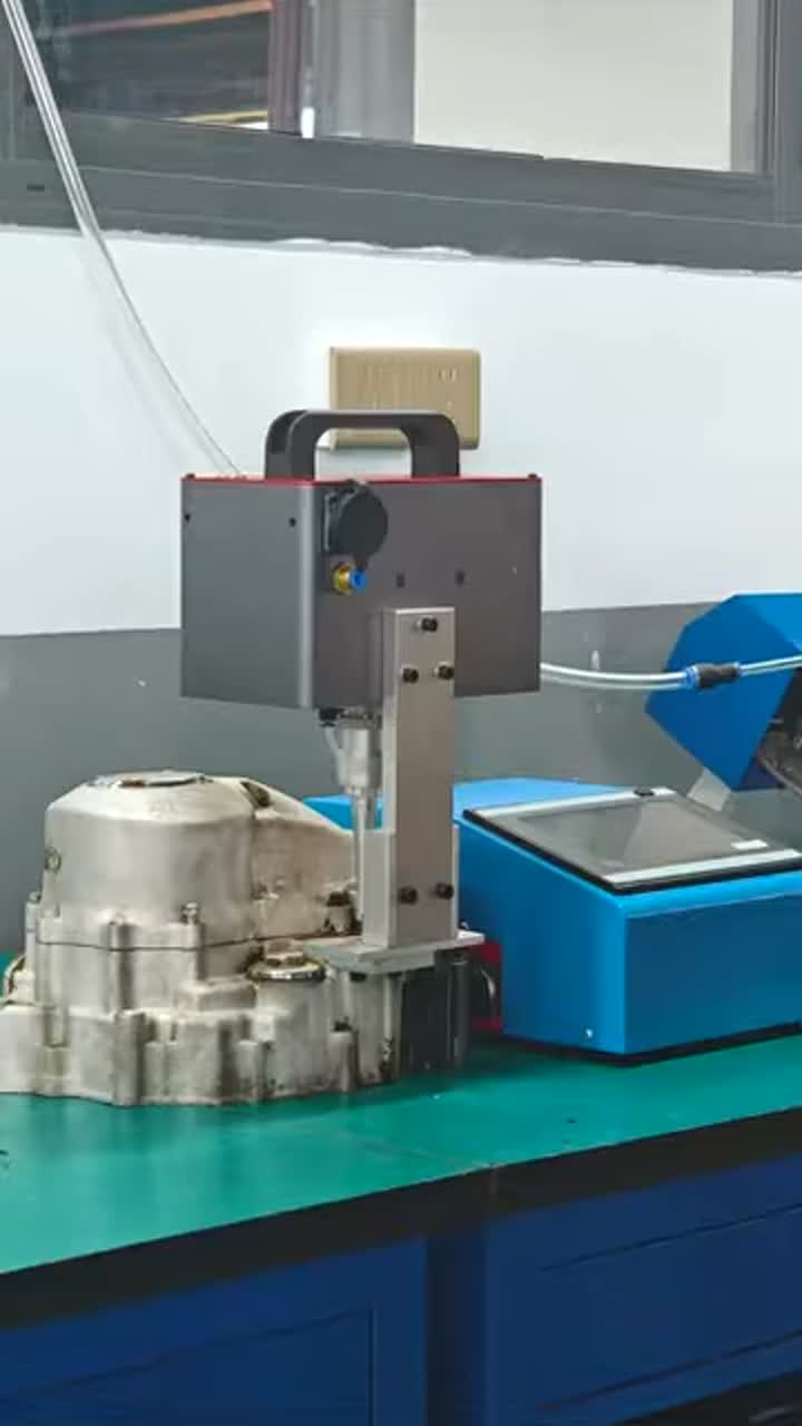 Máquina de marcação de peen do motor de motocicleta 70x40mm