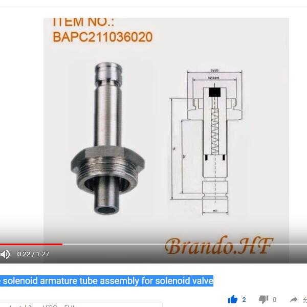 Manufacture solenoid armature tube assembly for solenoid valve