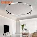 Black Circular Aluminum LED Magnetic Track Light1