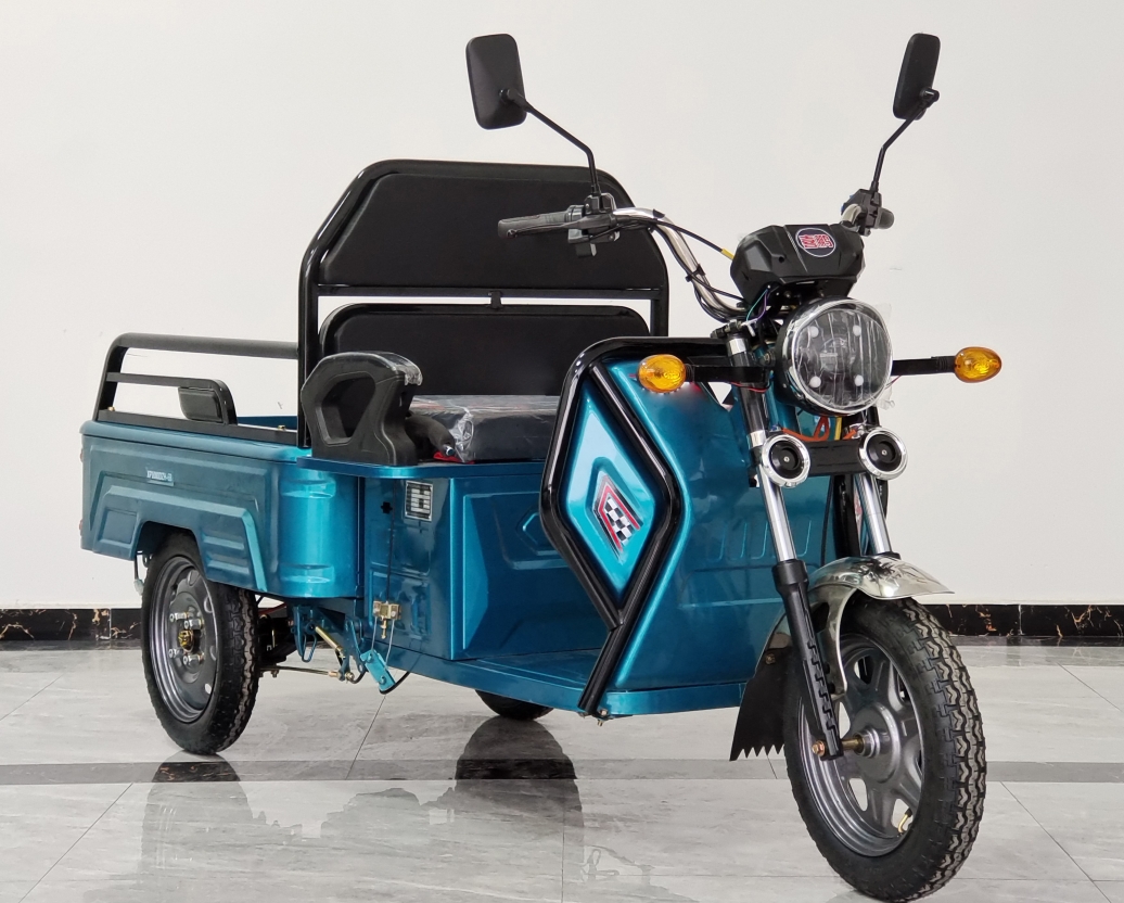 Tricycle électrique à panneaux plat