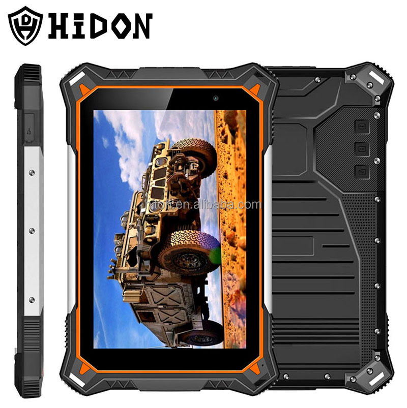 HiDON Factory Price 8 Inch Octa-Core IP68 Android9 IPS FHD 4G LTE 4GB+64GB Rugged Computer Tablet PC+Optional Stylus Pen