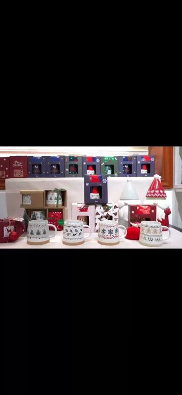 Christmas - themed Handmade Ceramic Mugs