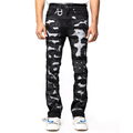 Νέο στυλ Rapped Patchwork Beggar Men&#39;s High Street Distred Denim Pants Streetstyle Jeans for Men1