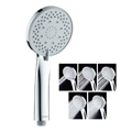 High Pressure Rain Bath Hand Shower Head with Multiple Functions and Chrome Plating (10cm)1