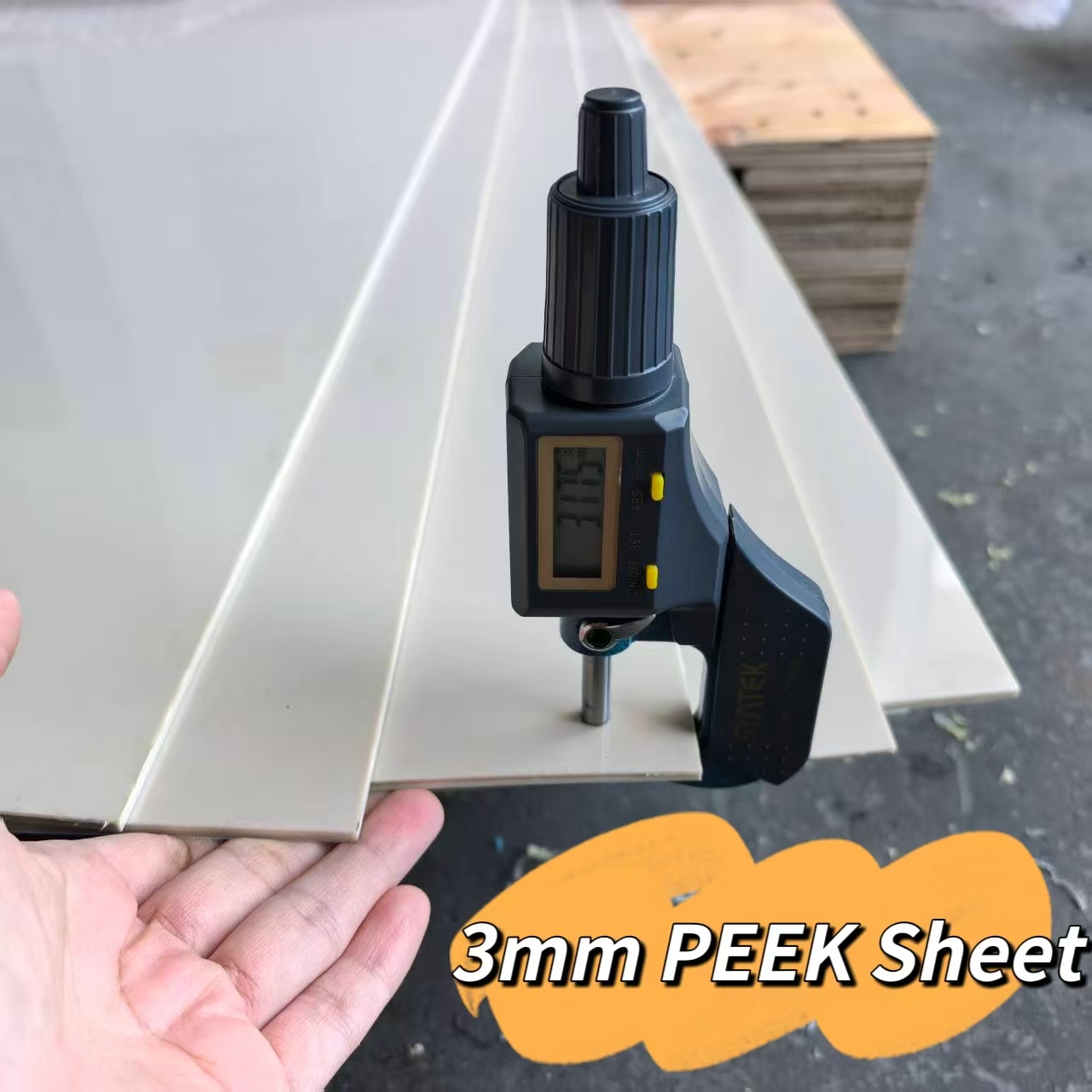 Hoja de PEEK de 3 mm Natural