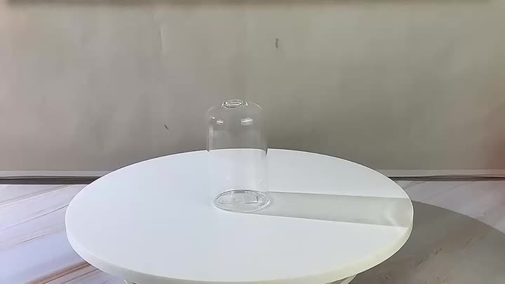 Vase en verre à cylindre haut transparent pour les fleurs