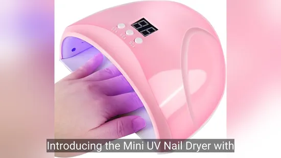 Secador de uñas UV compacto con pantalla LED para curado de gel rápido1
