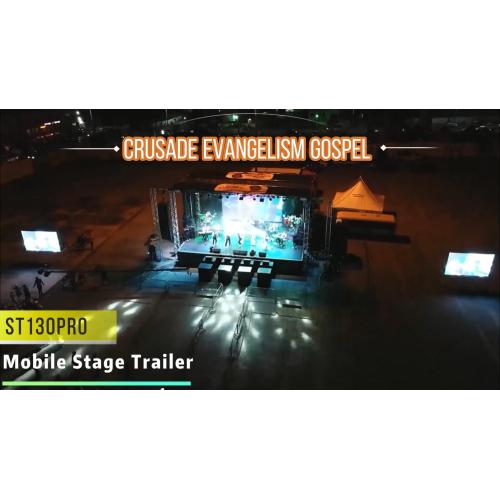 ? ST130Pro 12×8,6 m mobile Bühne – Ghana Gospel Crusade & Live-Konzertveranstaltungen ??✨