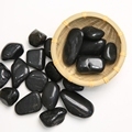 Outdoor Garden Decorative Black River Rock Cobblestones for Home Landscaping1