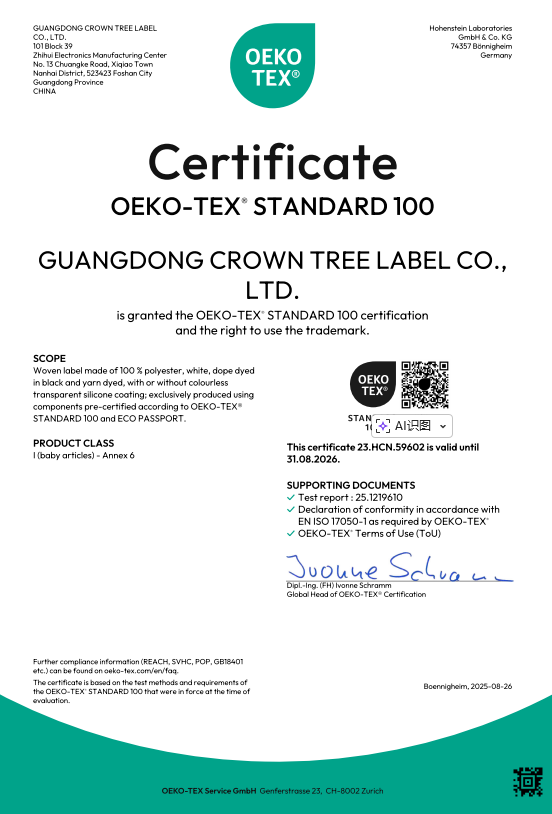 OEKO-TEX*STANDARD 100