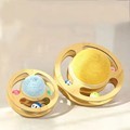 Interactive Spinning Cat Toy: Asteroid Turntable with Sisal Rope Ball for Enhanced Feline Fun and Scratch Resistance1