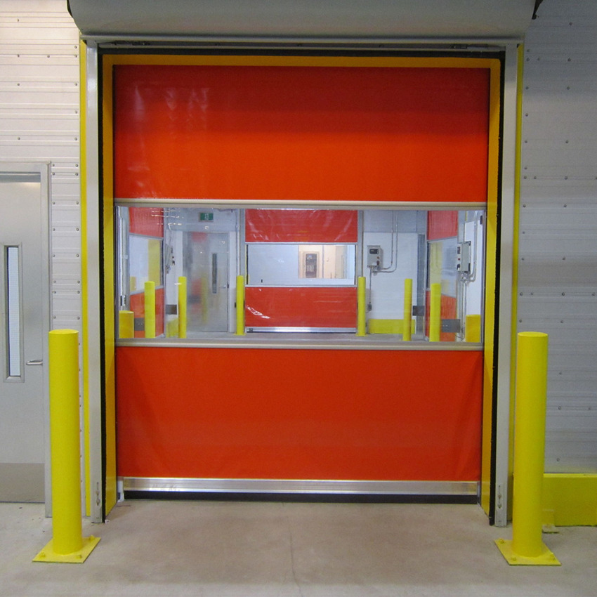 Interlocking PVC high speed rolling doors