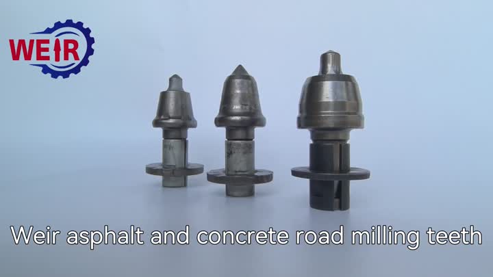 Asphalt i betonowe zęby mielenia dróg