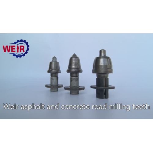 Asphalt i betonowe zęby mielenia dróg