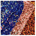 stock de 5 mm de paillettes multicolores brillant 5 mm en velours FabRIRC 3D Tissu à paillettes holographiques pour robe de fête1