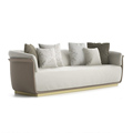 Gaya hongkong furnitur vila modern set mewah velvet chesterfield sofa set set furnitur ruang tamu elegan 1