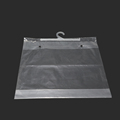 wholesale Clothing packing plastic tshirt packaging  GRS hook clear bag  customize logo  printing clothes bag1