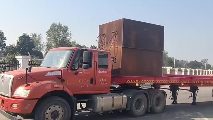 Telescopic trailer heavy load test2