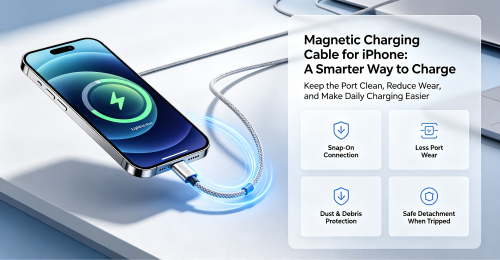 ポートの摩耗を軽減: iPhone ユーザーが磁気充電ケーブルを好む理由