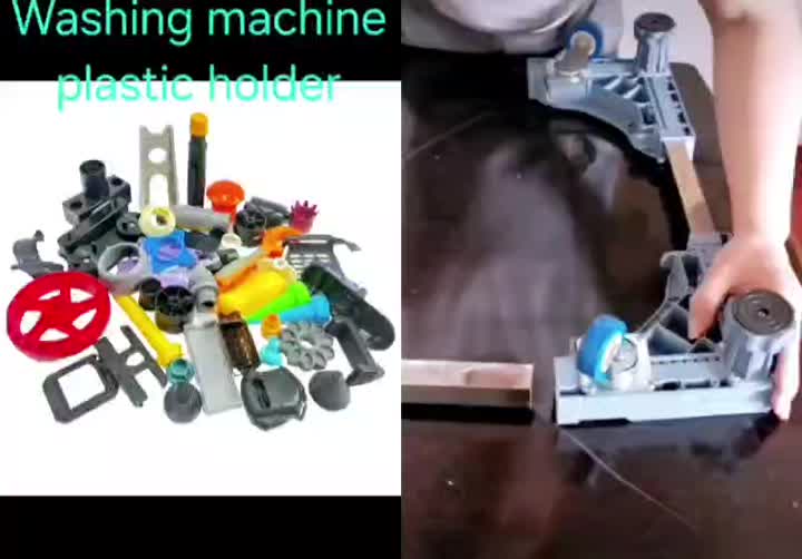 Washing machine plastic holder