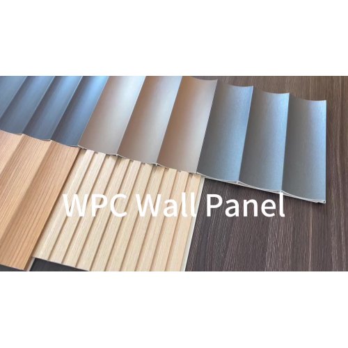 Painel de parede Decoração interna de parede revestimento WPC Painel de parede Priação de água revestimento de pared1