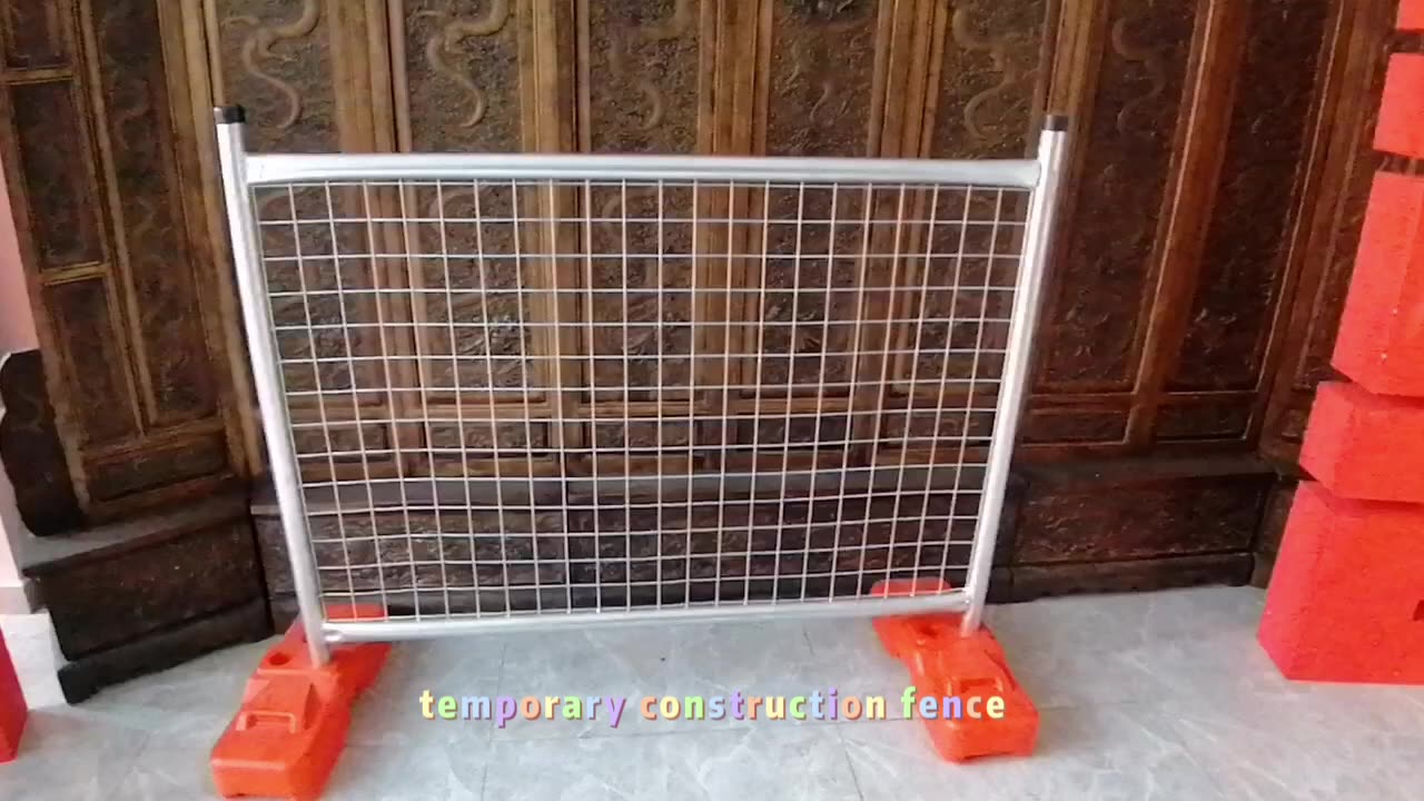 Panneaux de clôture temporaire de clôture en porcelaine / Construction de clôture Panneaux de clôture de fil à liaison usagés1