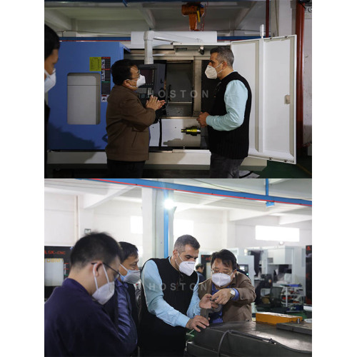 Customers visit the factory