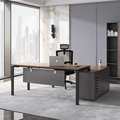 Modern L-Shaped Wood Executive Desk for High Tech Law Offices1
