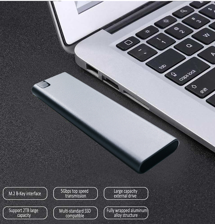 Adapter Aluminum 5 Gbps B-Key Hard Drive External