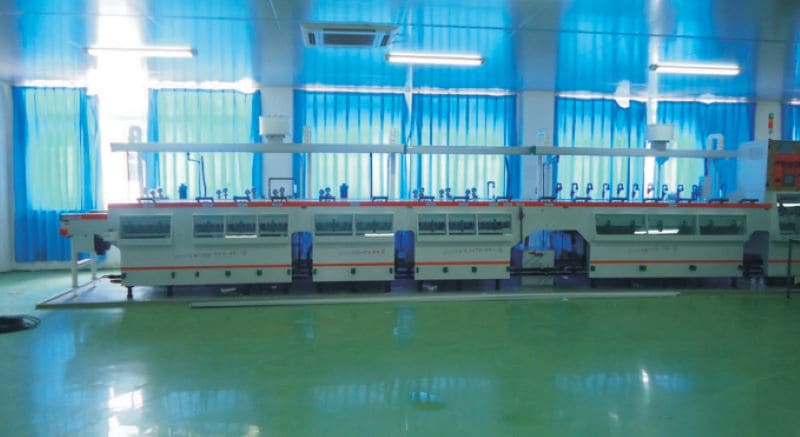 Panel grinding line