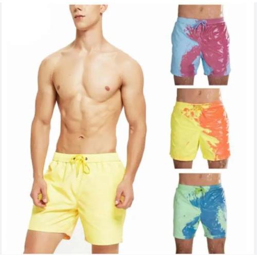 New spot water color-changing swimming trunks beach pants men's temperature-sensitive color-changing shorts