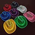 Neon Glitter Cowboy Hat: Colorful LED Light Up Western Hat for Parties & Cosplay1