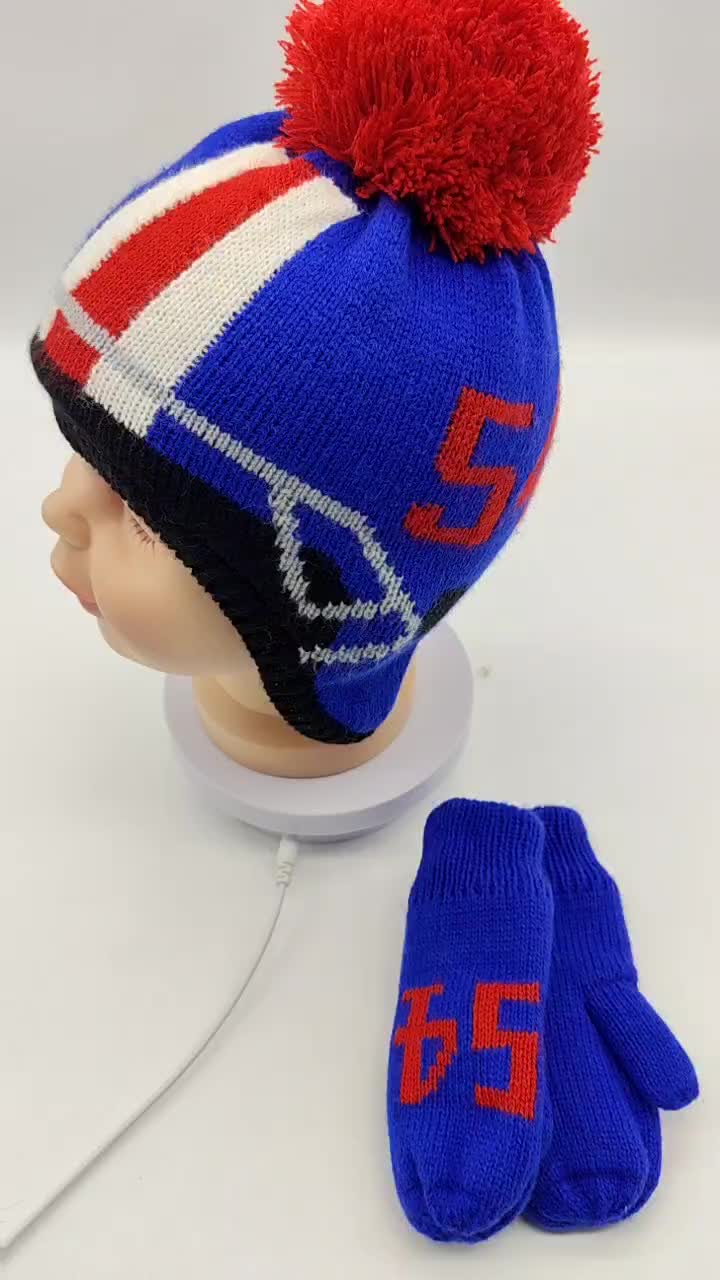 CF-T-0040 knitted beanie gloves set (1)