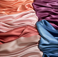 Sigla de seda de seda de seda personalizada Spandex de satén 95% Polyester Stretch Poly Señel de seda para vestir y blusas1