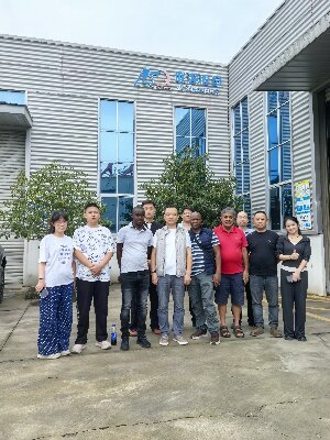 Three clients visited our factory and workshops