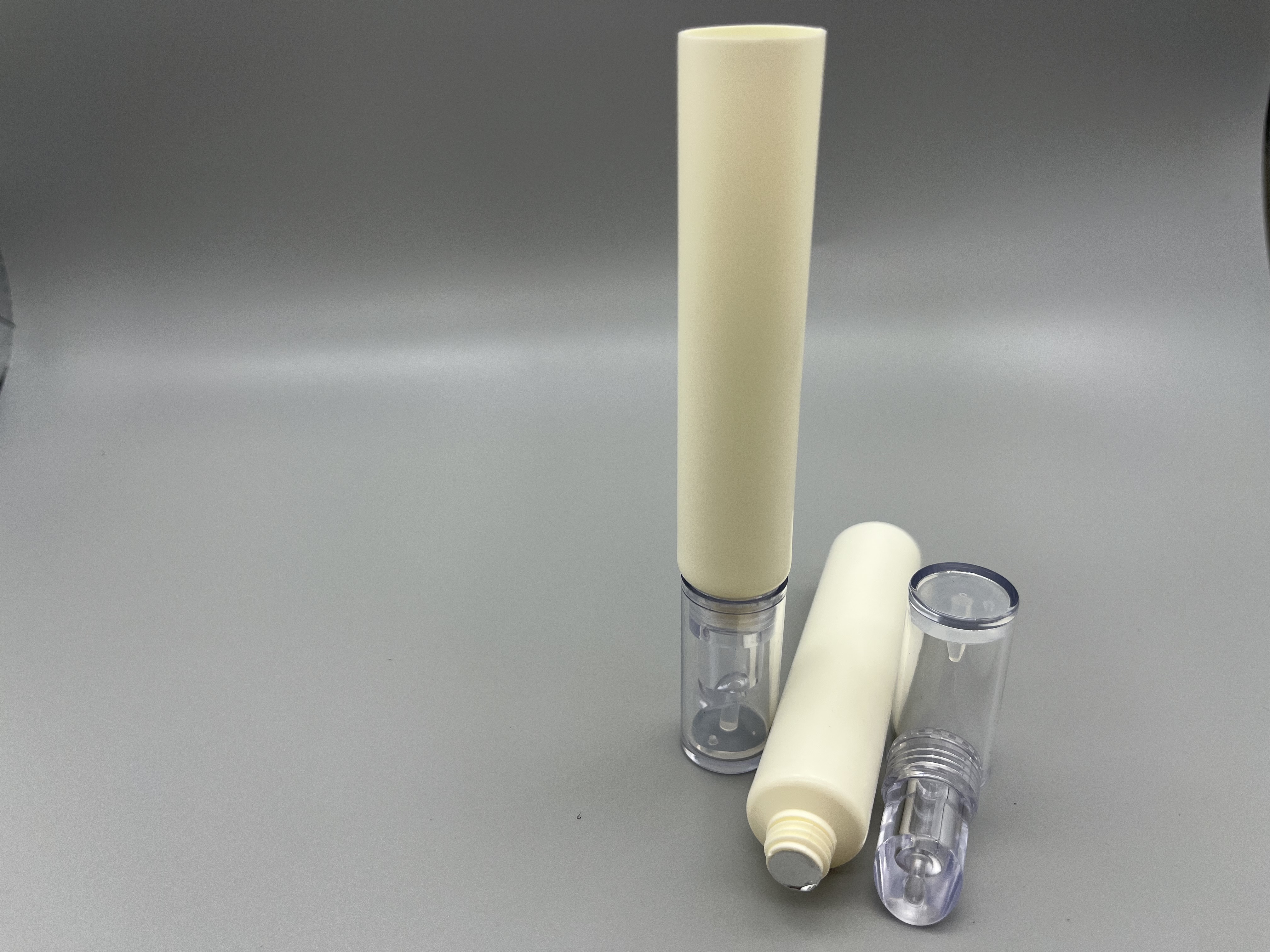 clear lip balm tube with hard nozzle