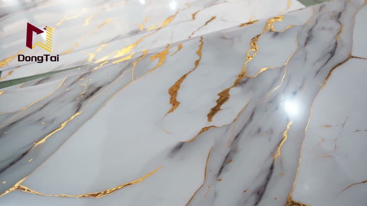 Dekoracja wnętrza panelu ścianowego marmurowego pvc UV