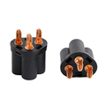 C5 Laptop Socket Insert - Black Mickey Mouse Plug1