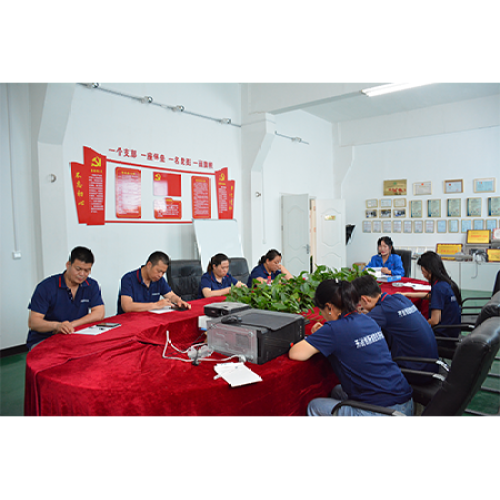 Regular meeting :Good feedback from customer of the electromagnetic flowmeter