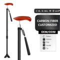 Профессиональный ортопедический вспомогательный костыль для пожилых людей, кемпинга, кемпинга, противоскользящий и десятиуровневой регулировки, роскошный подлокотник-трость1