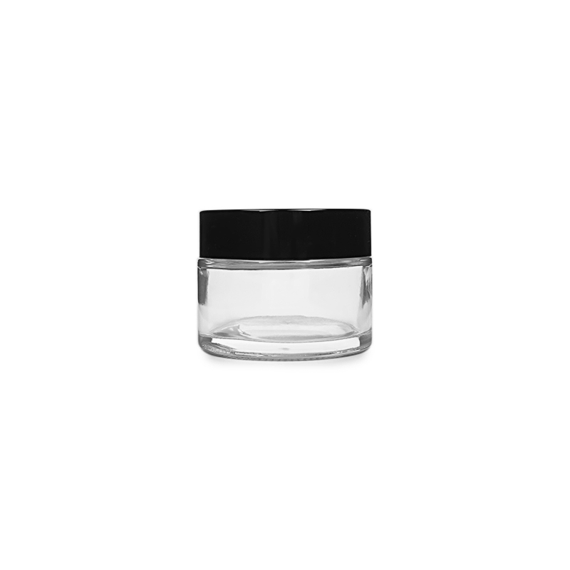 50ml Clear Cream Glass Jar