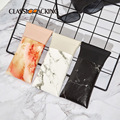 Wholesale Marble Pattern Glasses Case: Waterproof PU Leather Optical Glasses Pouch1