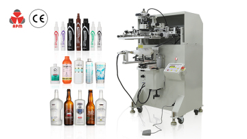 Cylindrical Semi-Auto Printer Machine for Bottles (S250/S350/S650) - 1-4 Color Milk Tea Cup Silk Screen Printing Machine1