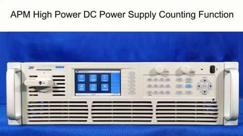 APM High Power DC Power Supply Counting Function