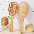 Custom Wood Comb Hair Brush with Anti-Static Scalp Massager and Steel Needle Teeth1