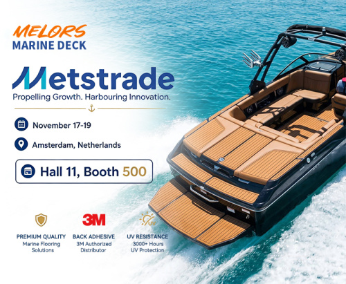 Сустракайце Melors на выставе Metstrade Amsterdam 2026 – прафесійныя рашэнні для марскіх падлог з EVA
